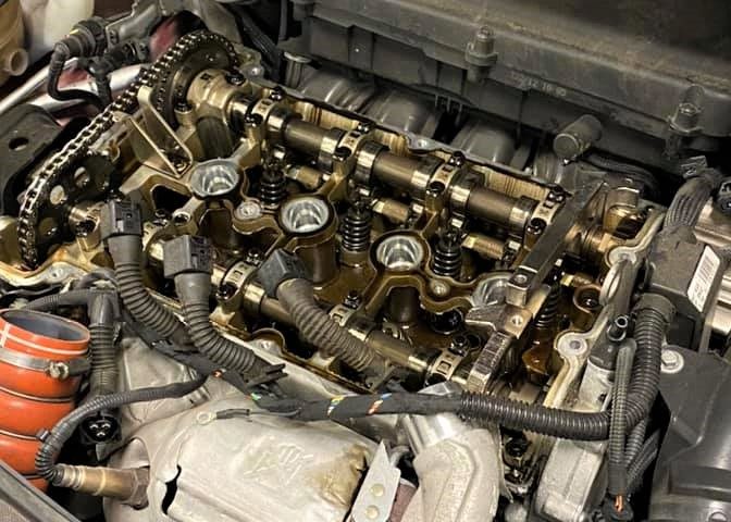 Engine work with the cam cover off
